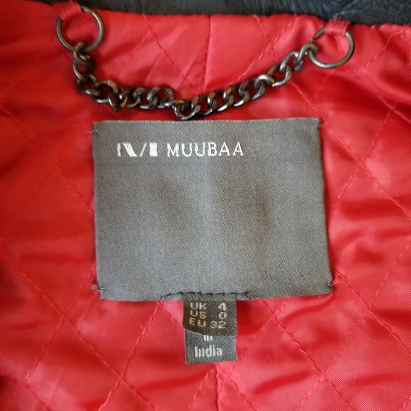 Muubaa Leather Moto jacket - Picture 4 of 6